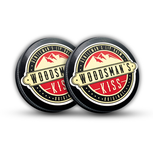 2x Woodsmans Kiss Original Lip Balm For Men